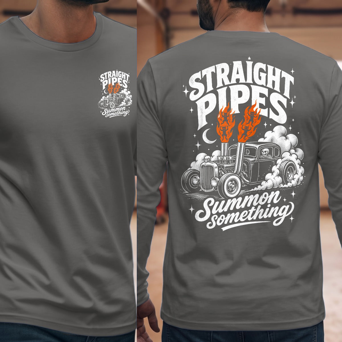 Graphite Heather | Front & Back