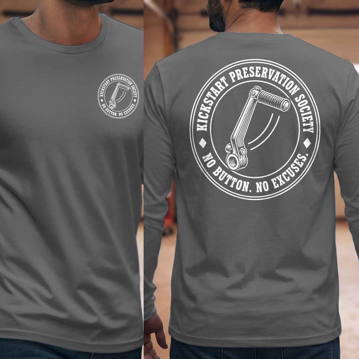 Graphite Heather | Front & Back