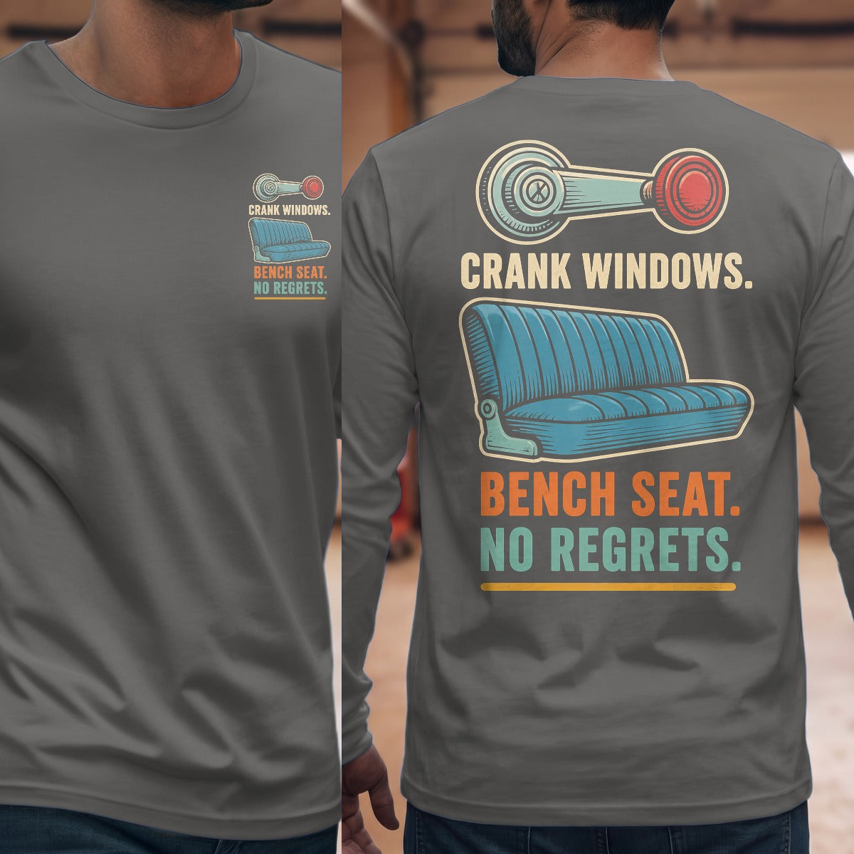 Graphite Heather | Front & Back