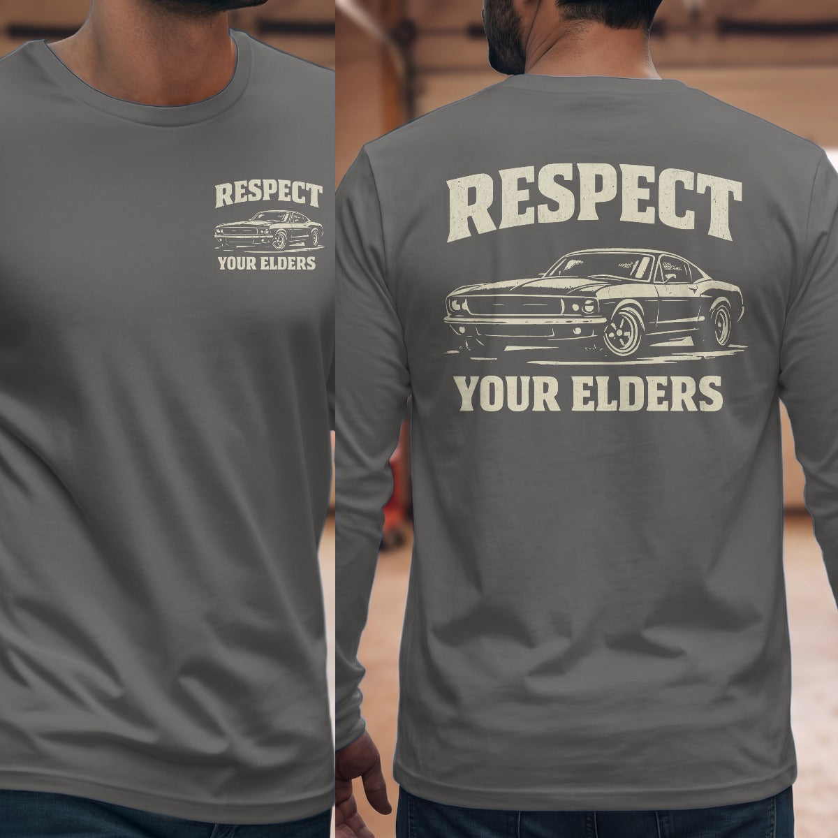 Graphite Heather | Front & Back