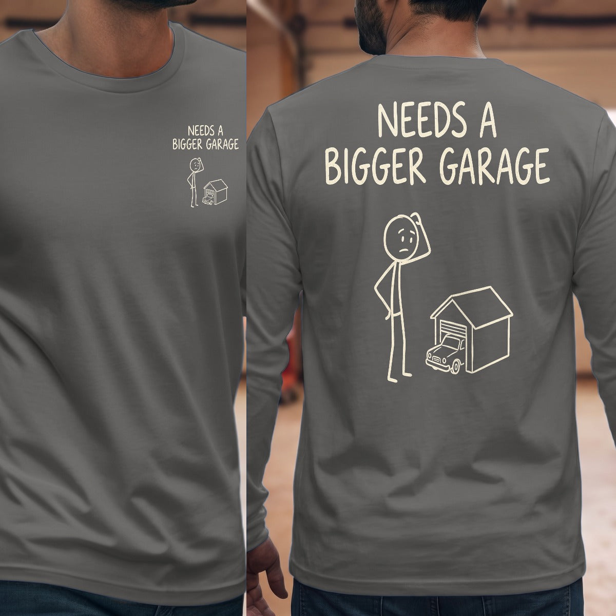 Graphite Heather | Front & Back