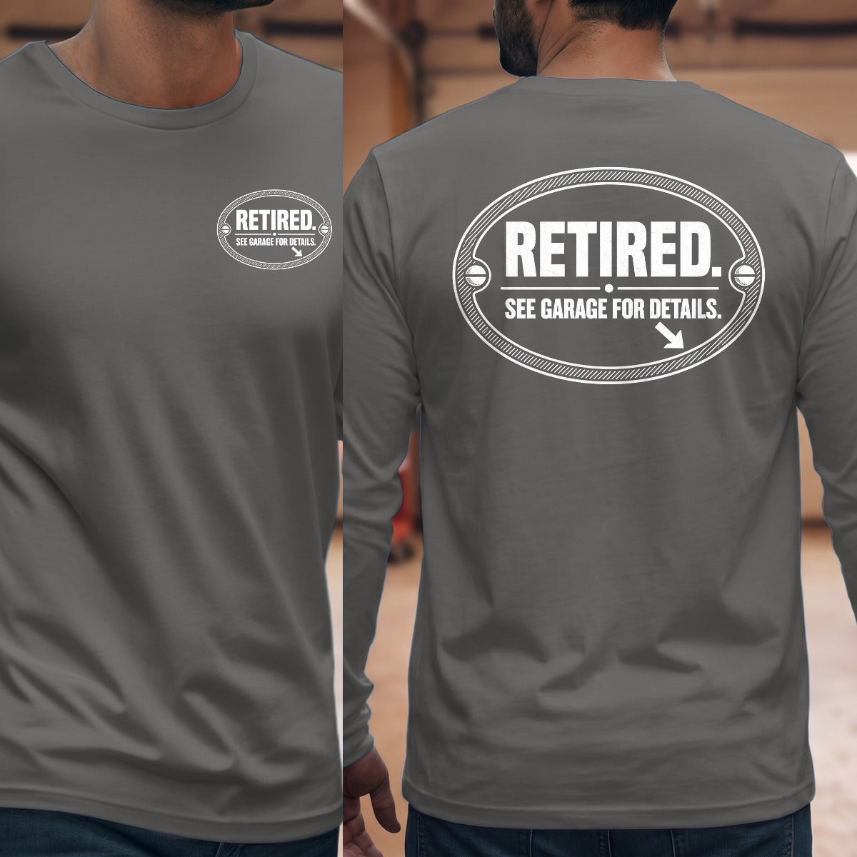 Graphite Heather | Front & Back