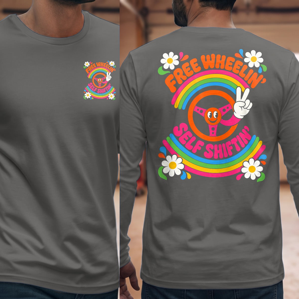 Graphite Heather | Front & Back