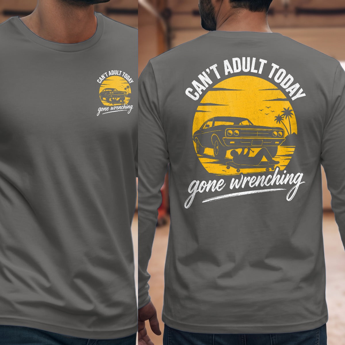 Graphite Heather | Front & Back
