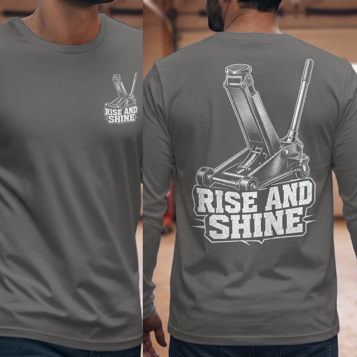 Graphite Heather | Front & Back