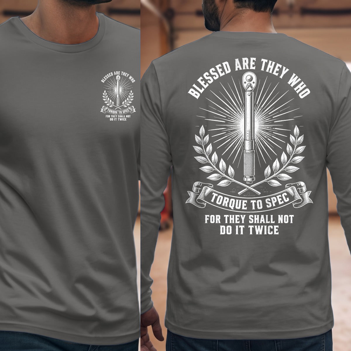 Graphite Heather | Front & Back