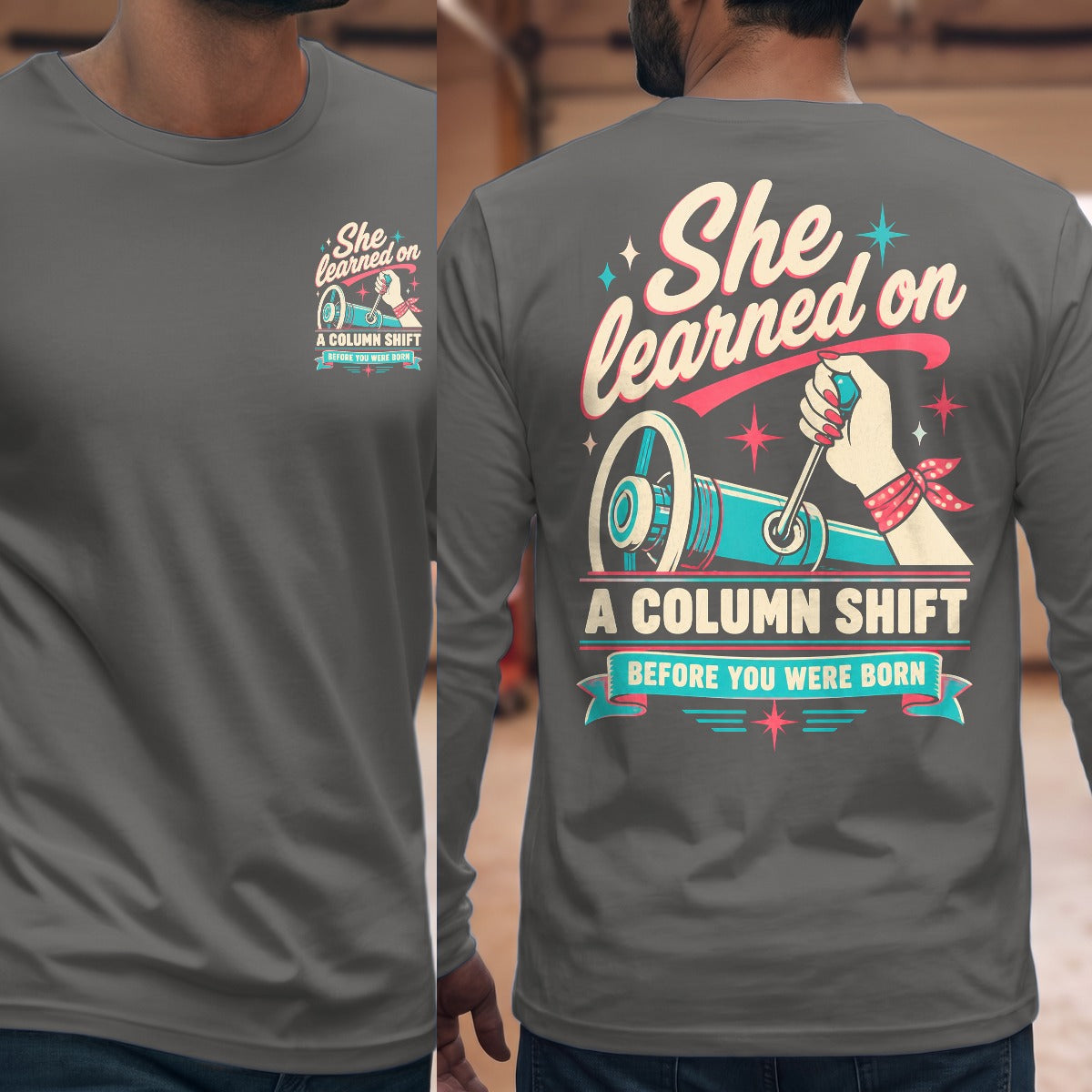 Graphite Heather | Front & Back