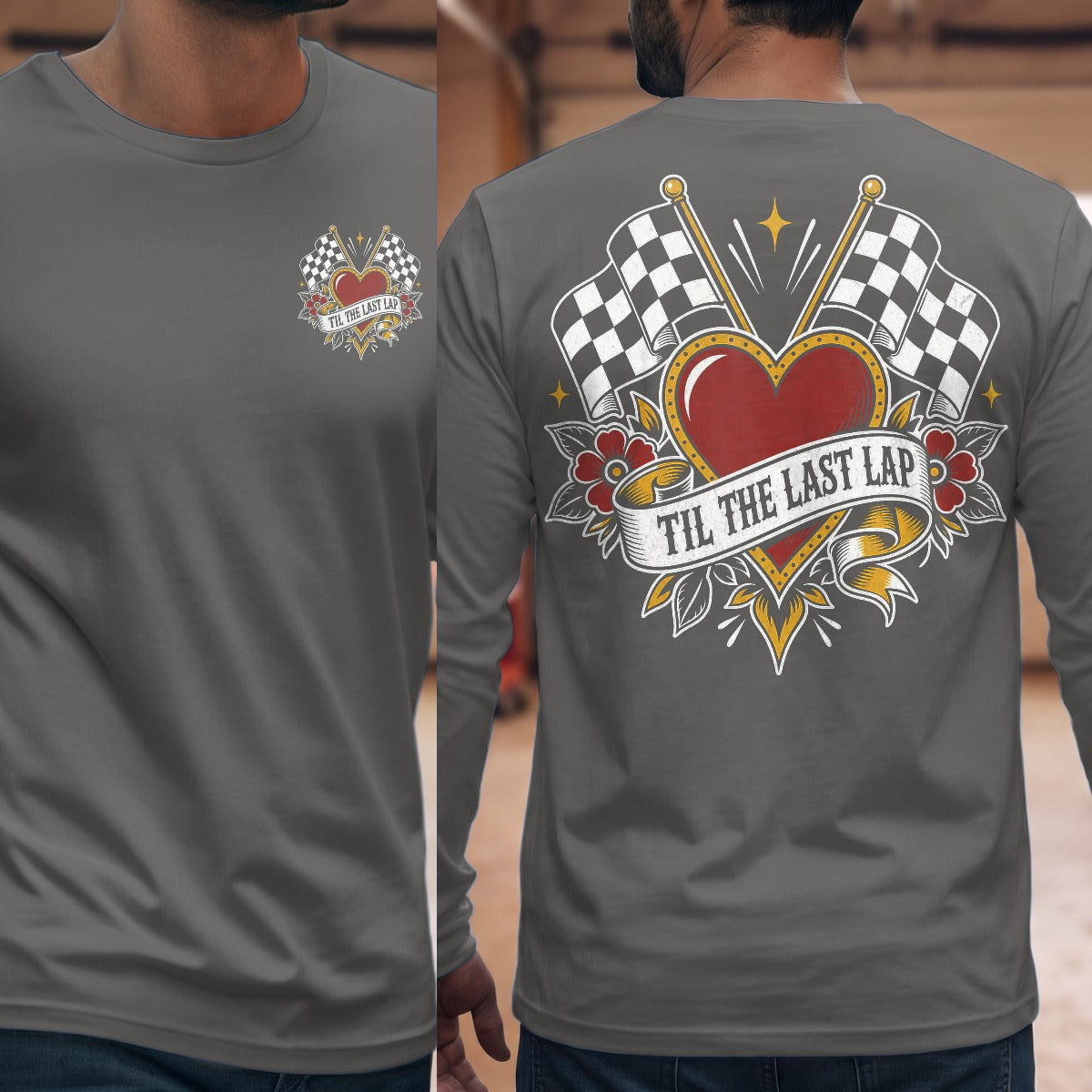 Graphite Heather | Front & Back
