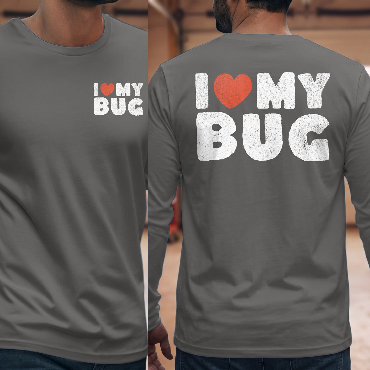 Graphite Heather | Front & Back