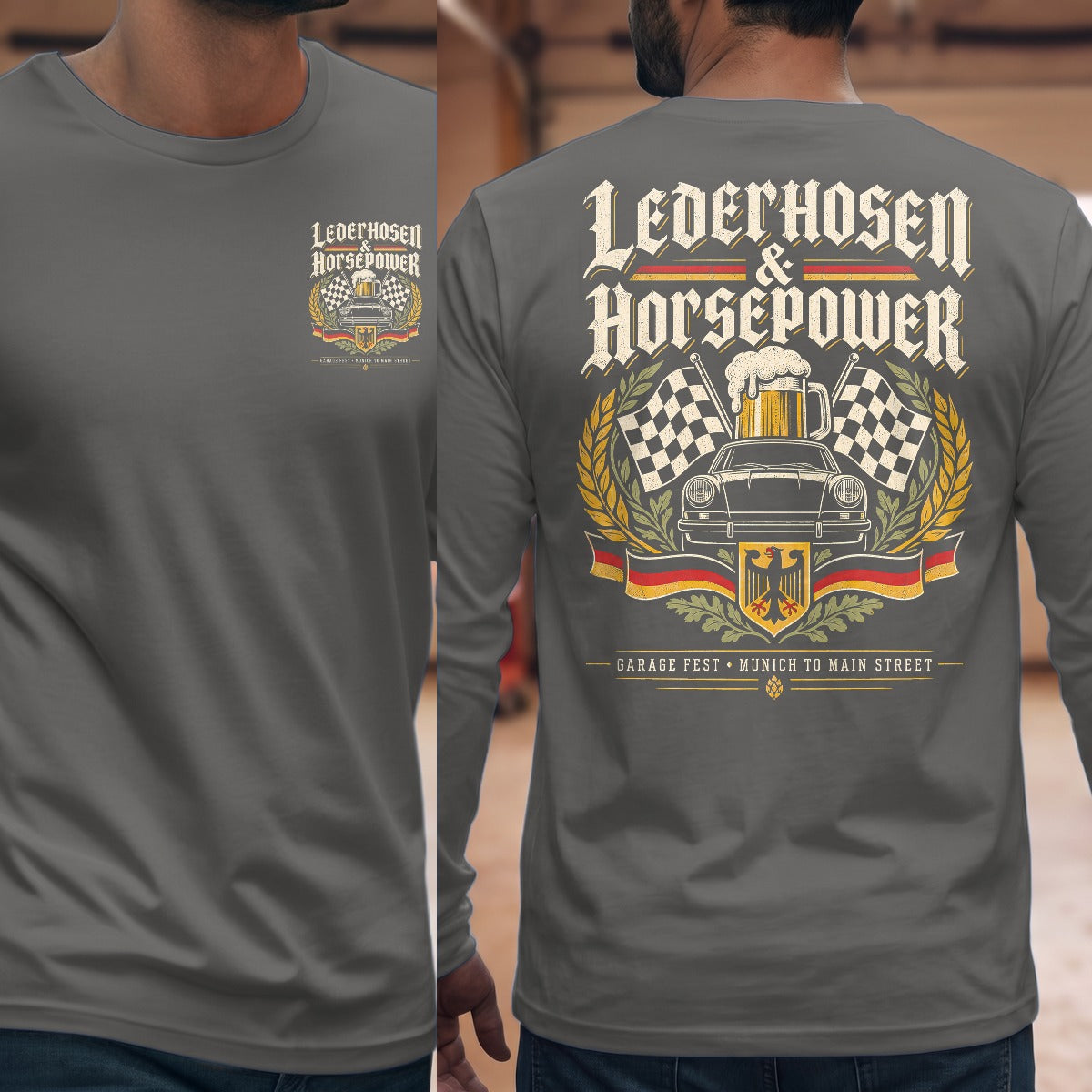 Graphite Heather | Front & Back