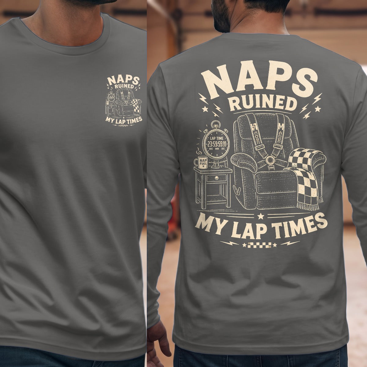 Graphite Heather | Front & Back