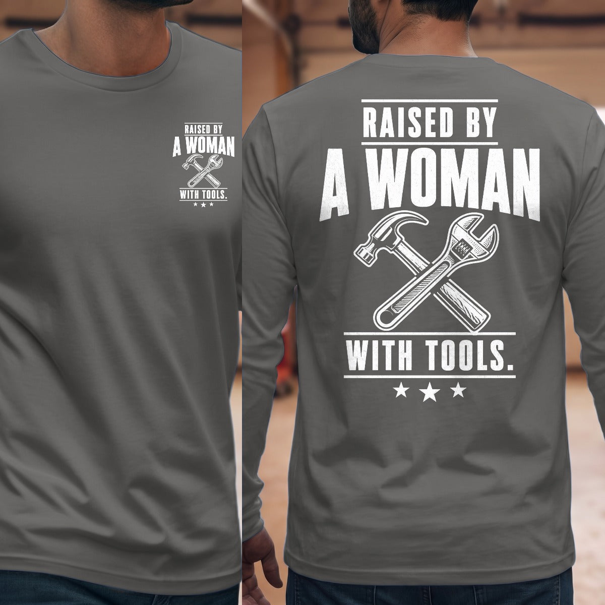 Graphite Heather | Front & Back