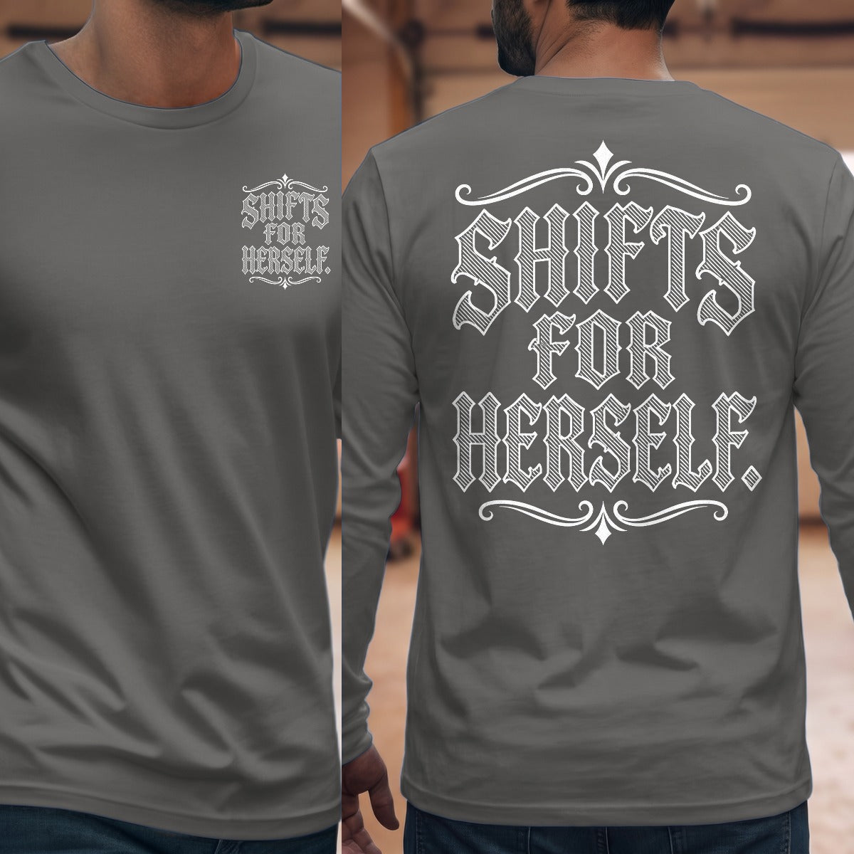 Graphite Heather | Front & Back