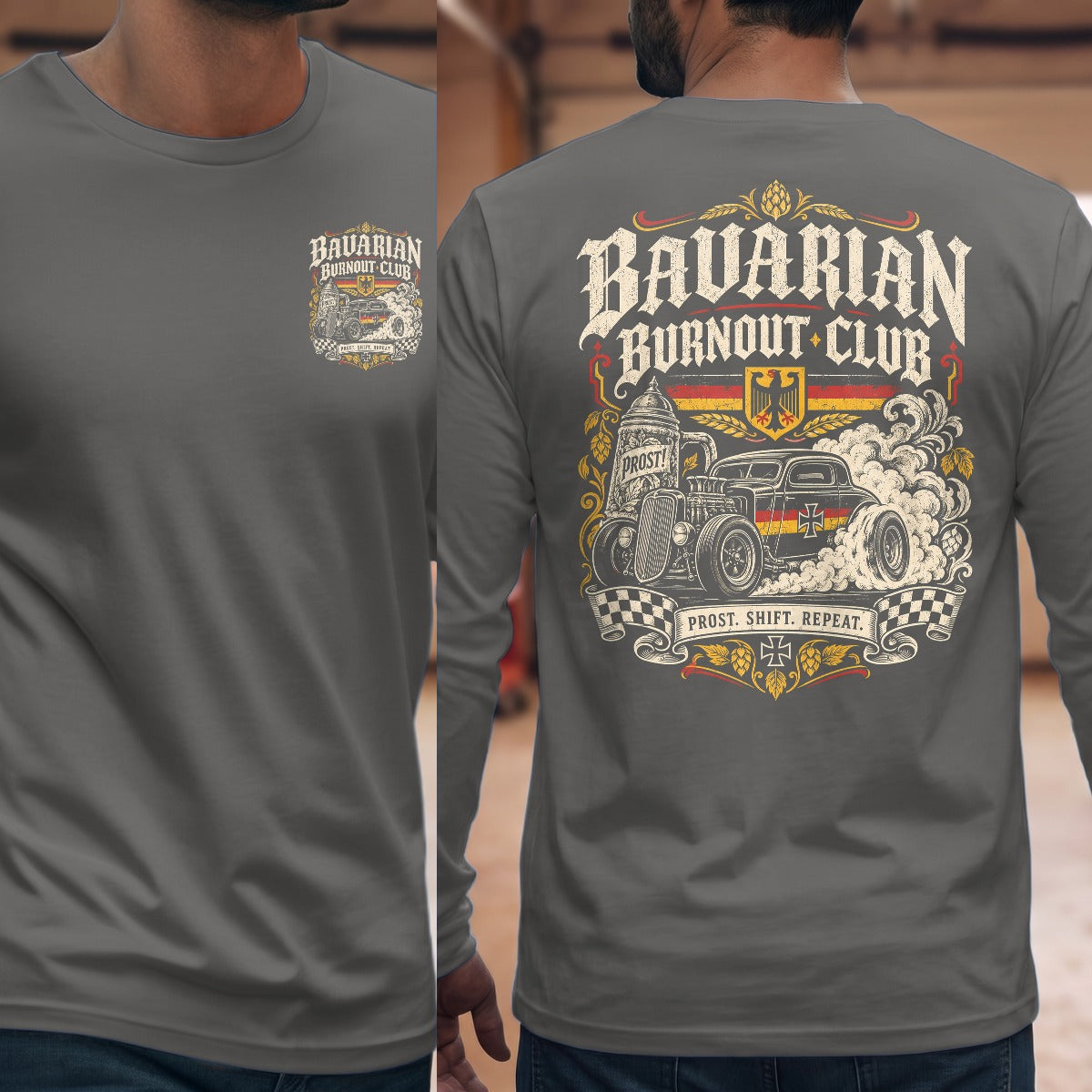 Graphite Heather | Front & Back