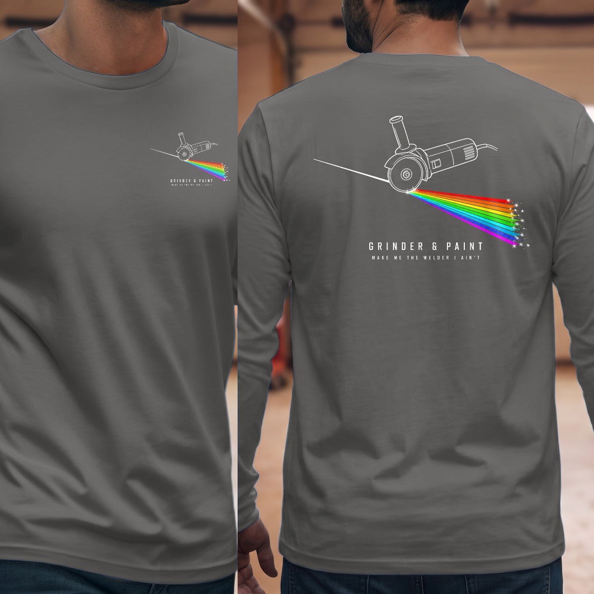 Graphite Heather | Front & Back