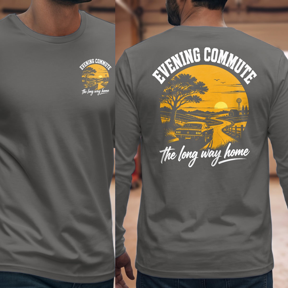 Graphite Heather | Front & Back