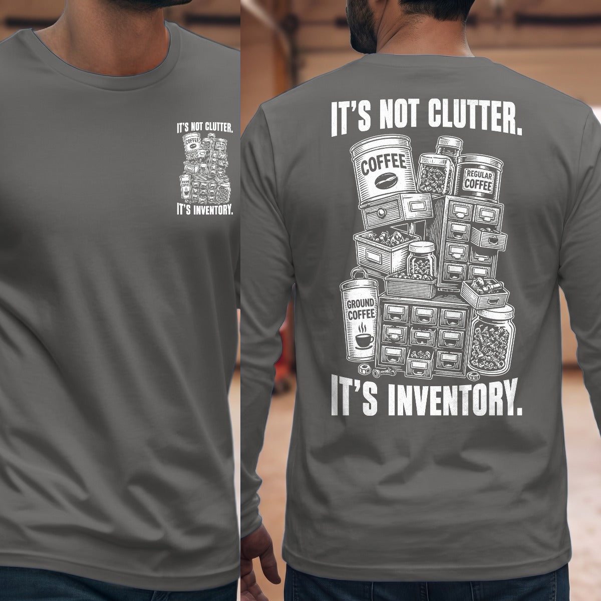 Graphite Heather | Front & Back