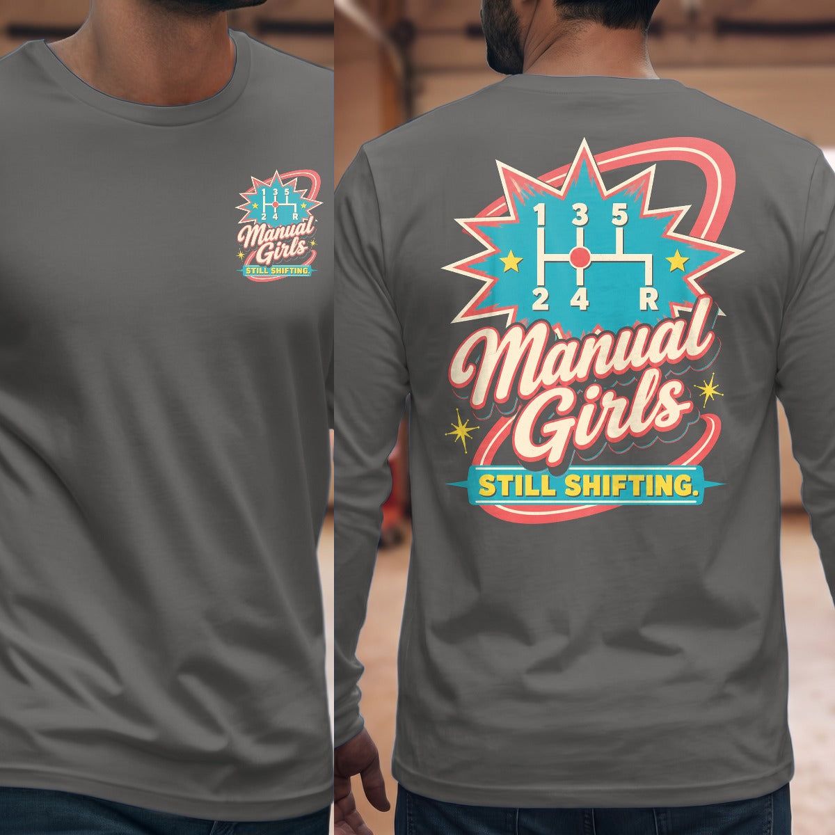 Graphite Heather | Front & Back