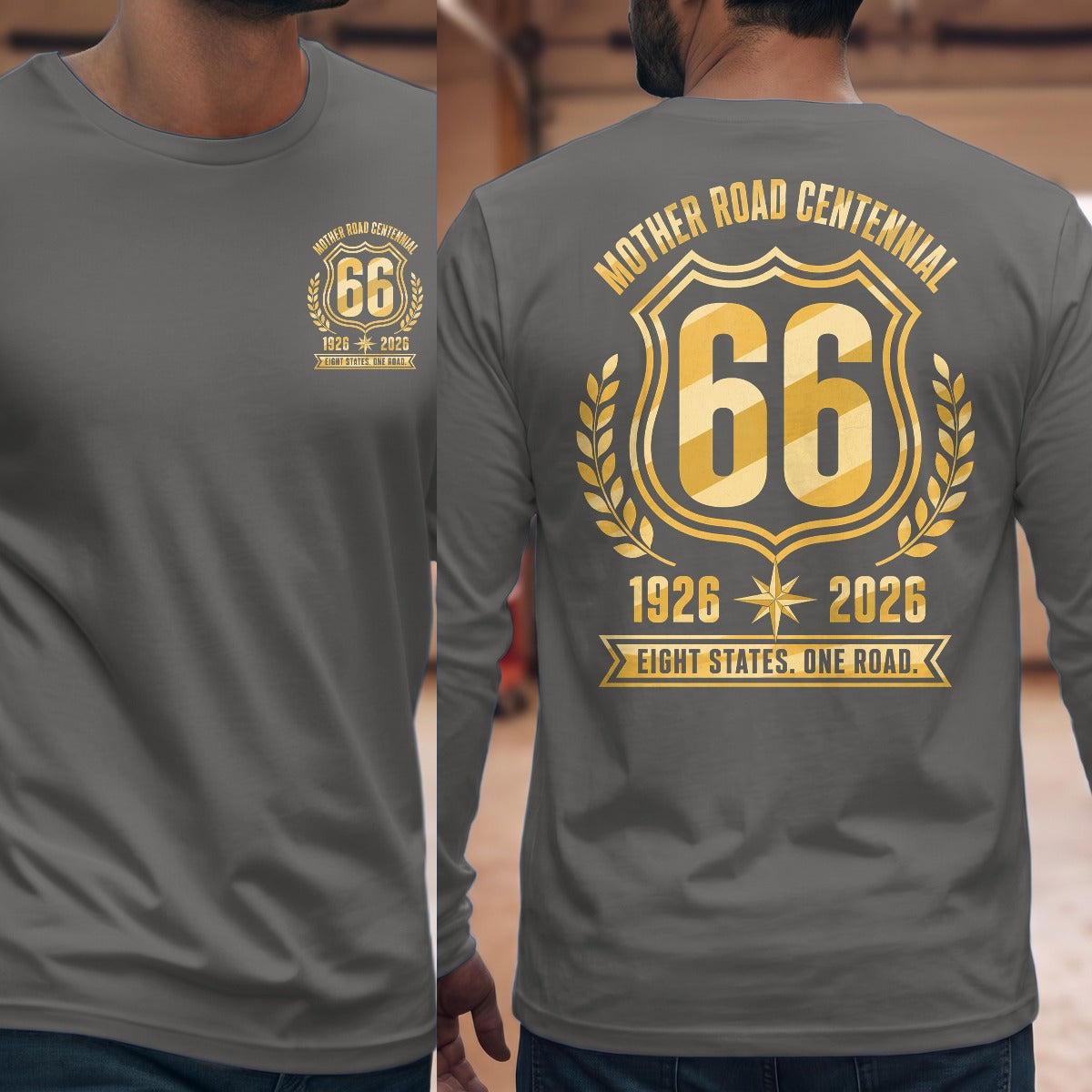 Graphite Heather | Front & Back