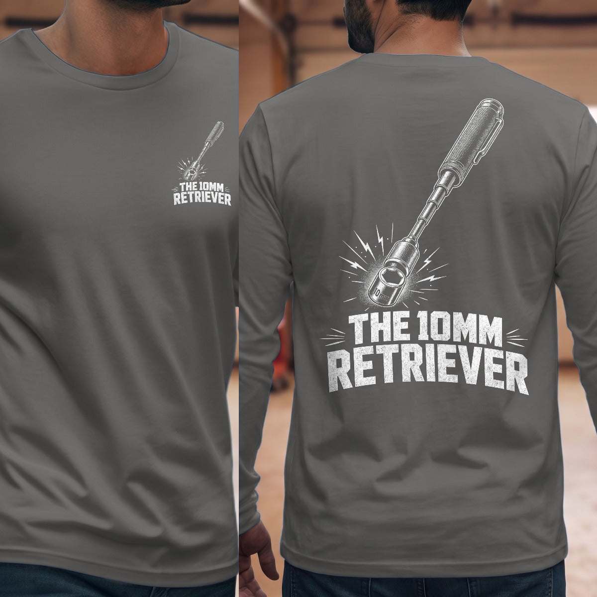 Graphite Heather | Front & Back