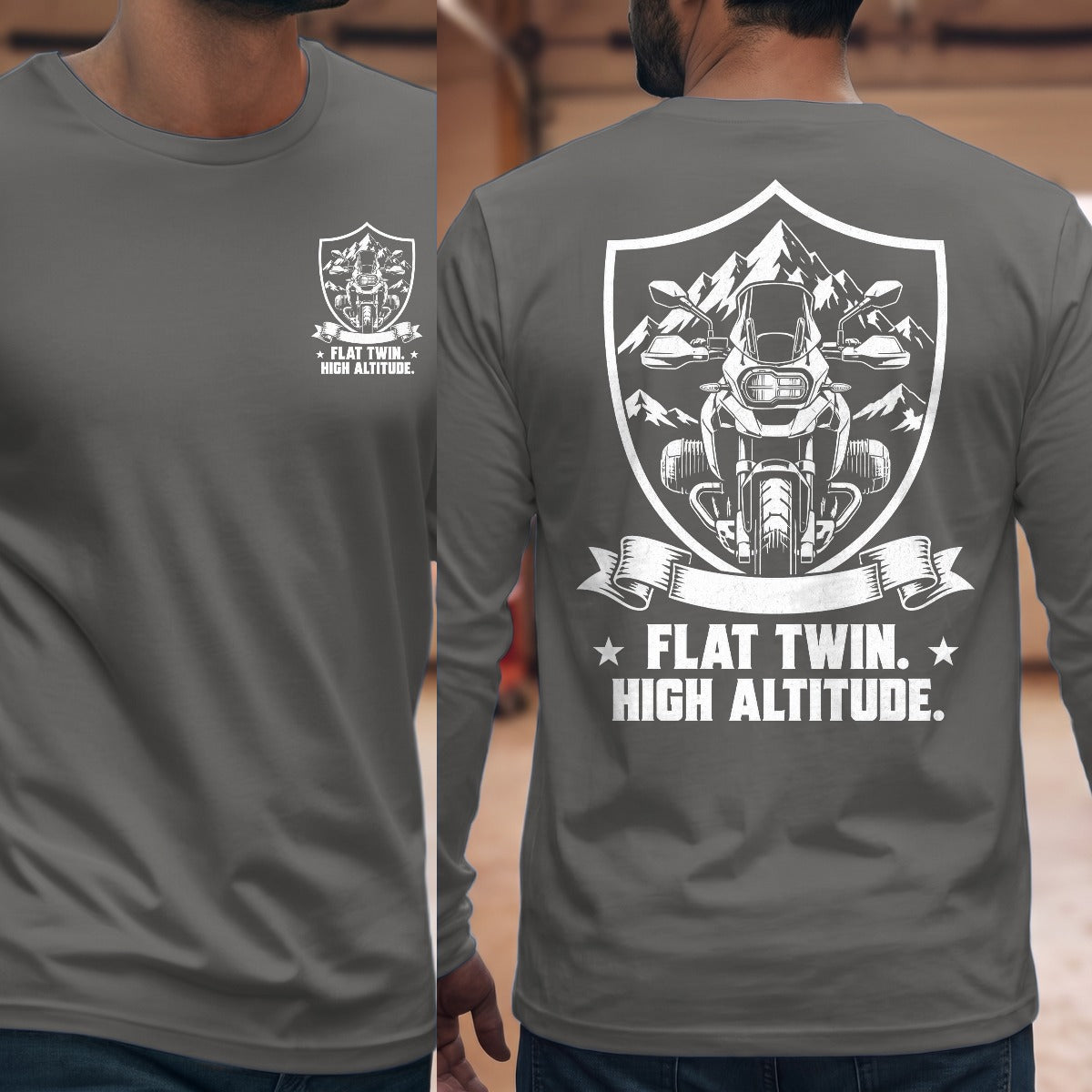 Graphite Heather | Front & Back