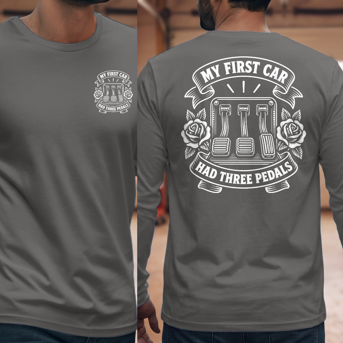 Graphite Heather | Front & Back