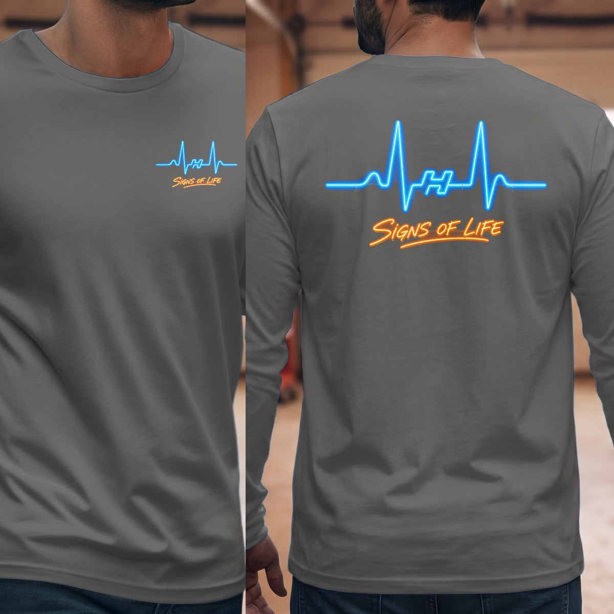 Graphite Heather | Front & Back