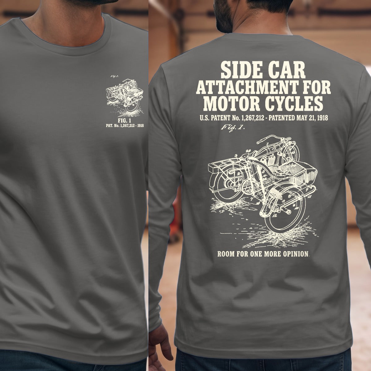 Graphite Heather | Front & Back