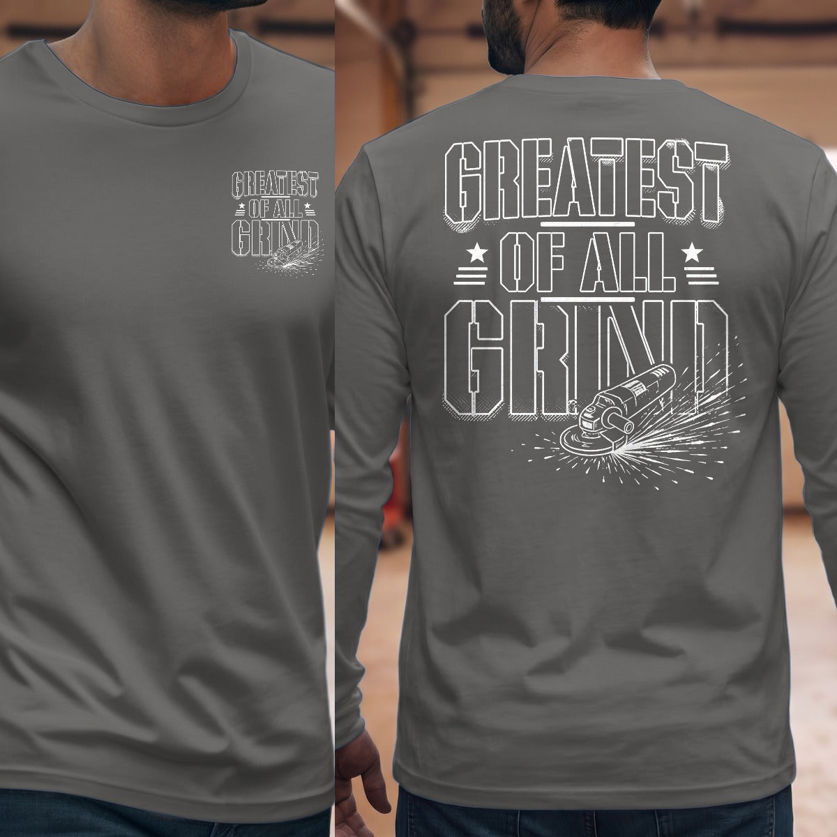Graphite Heather | Front & Back