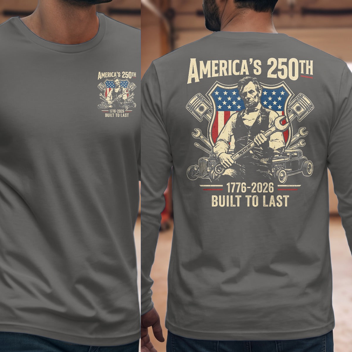 Graphite Heather | Front & Back