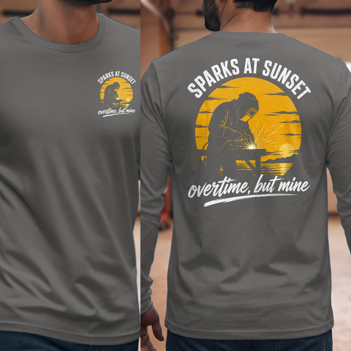 Graphite Heather | Front & Back