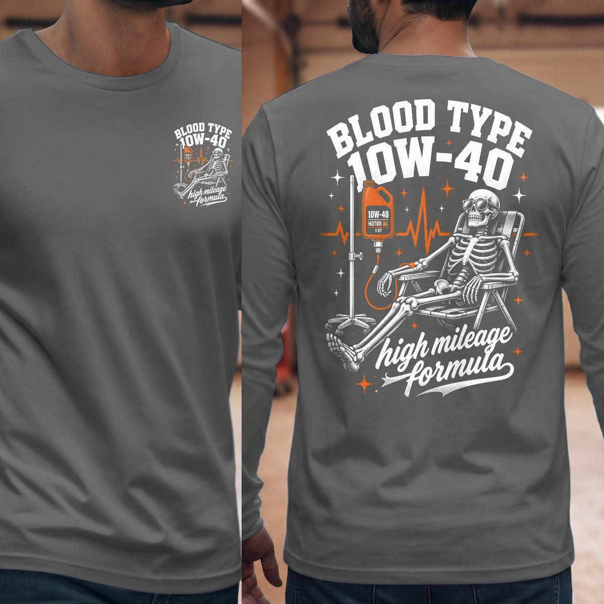 Graphite Heather | Front & Back
