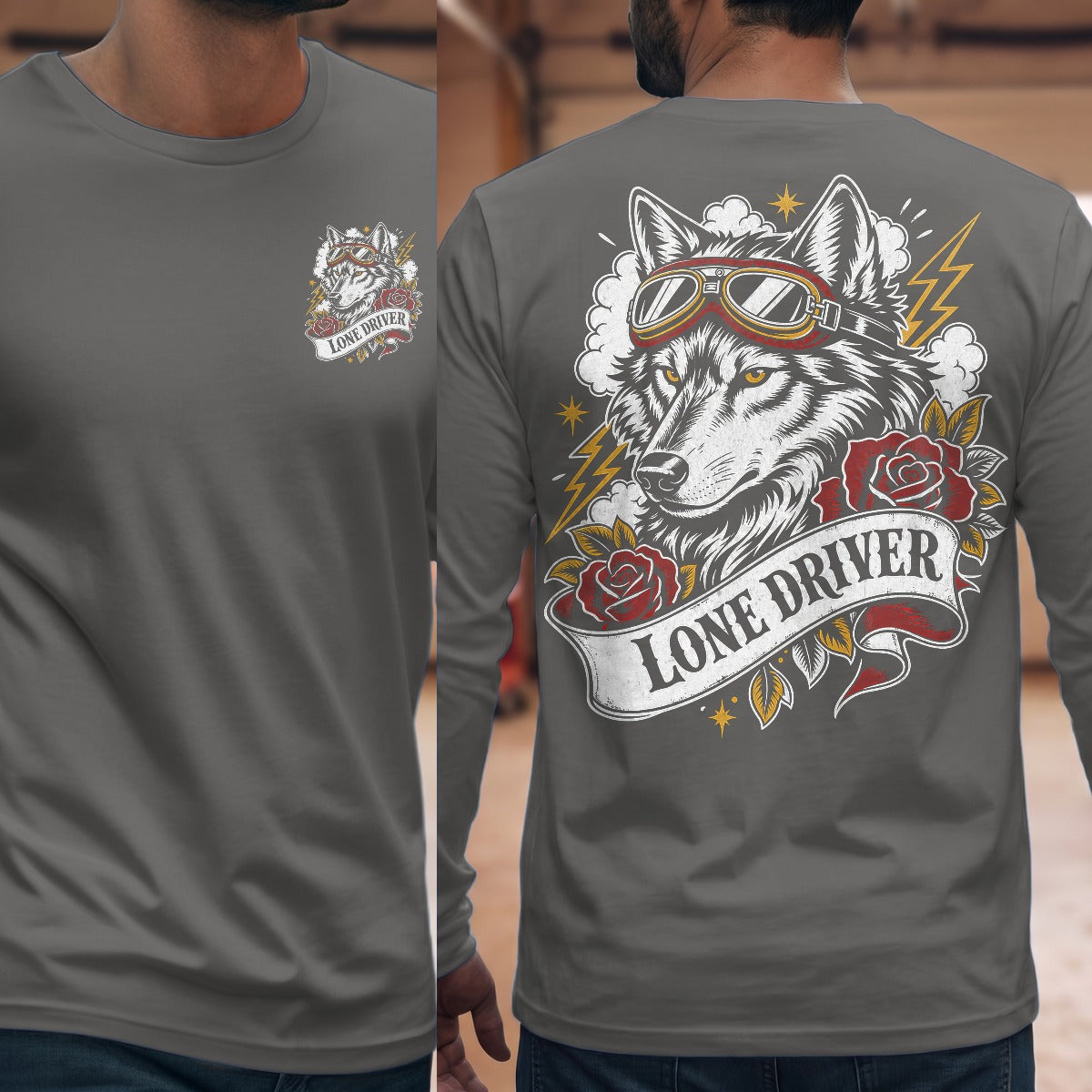 Graphite Heather | Front & Back