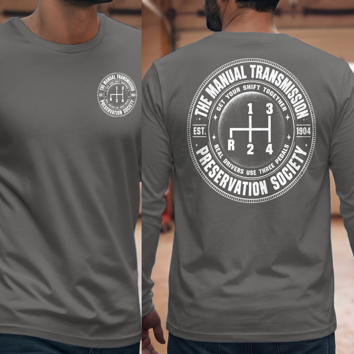 Graphite Heather | Front & Back