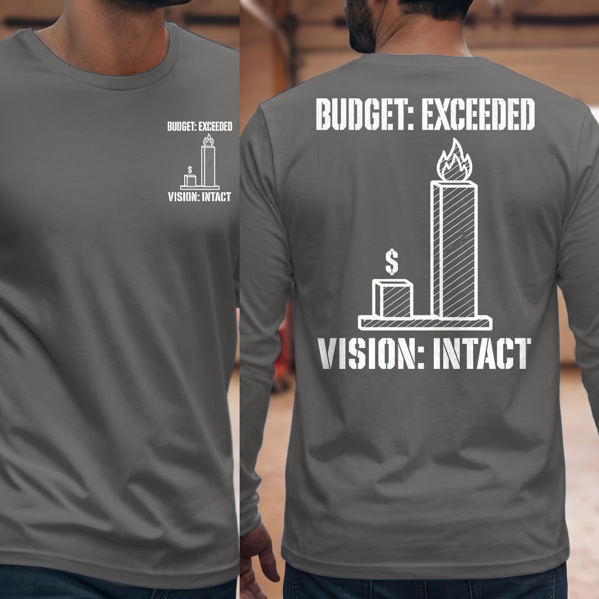 Graphite Heather | Front & Back