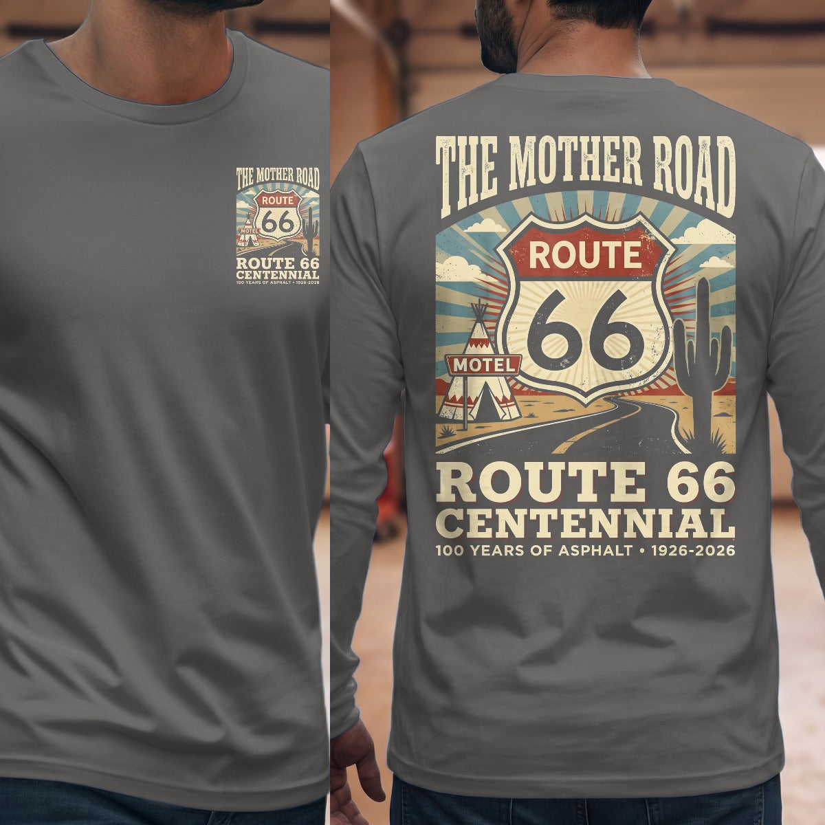 Graphite Heather | Front & Back
