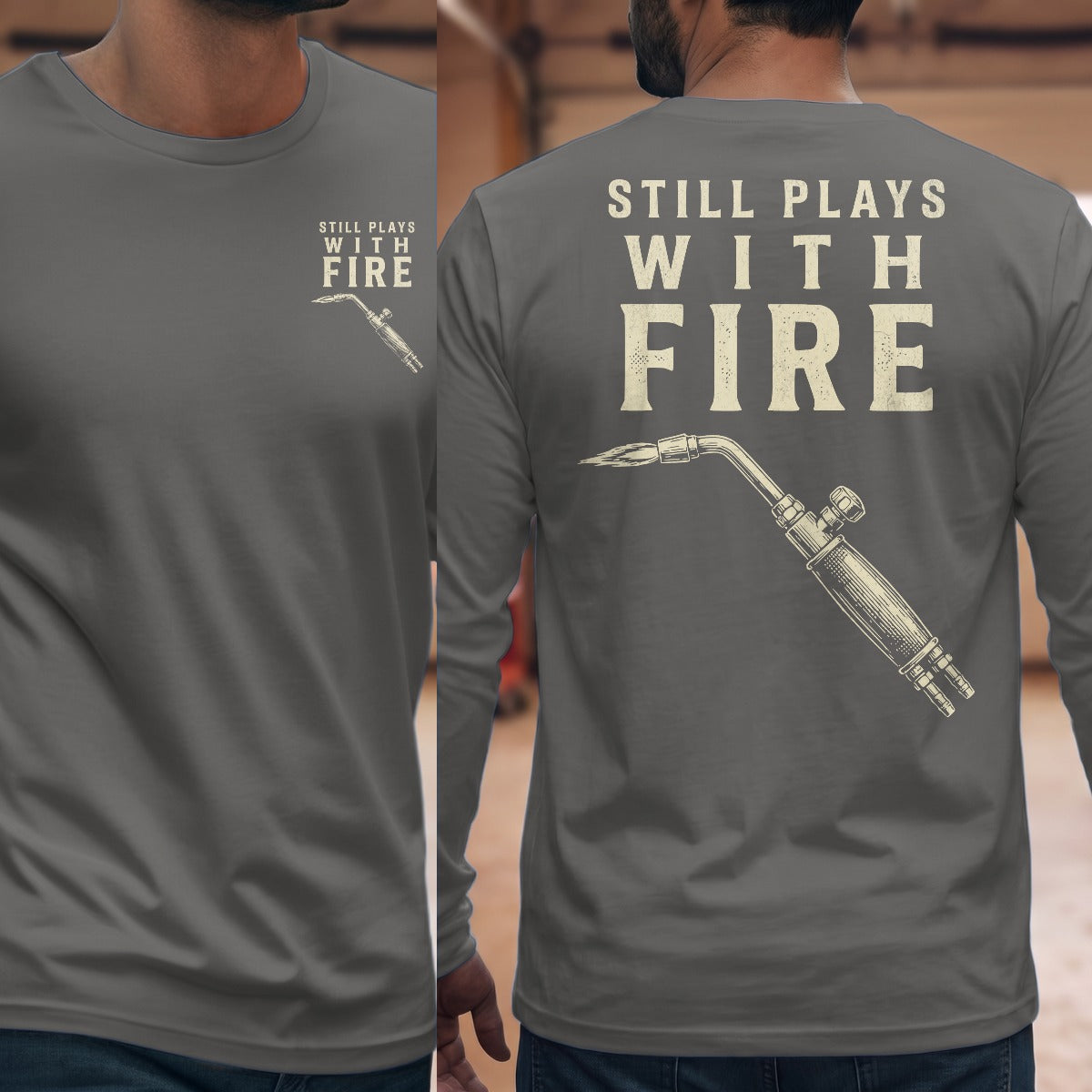 Graphite Heather | Front & Back