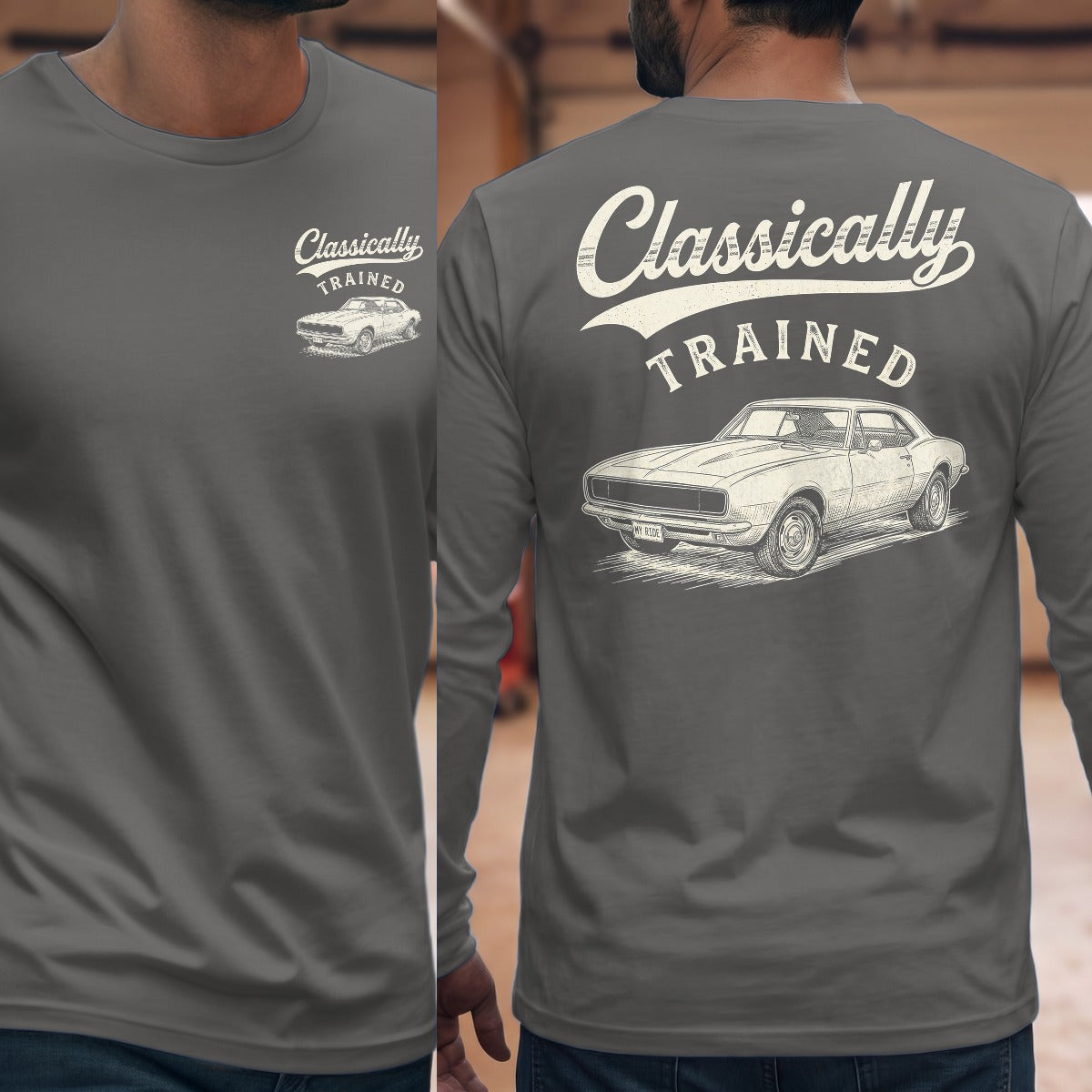 Graphite Heather | Front & Back