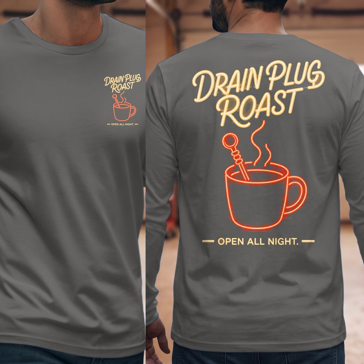 Graphite Heather | Front & Back