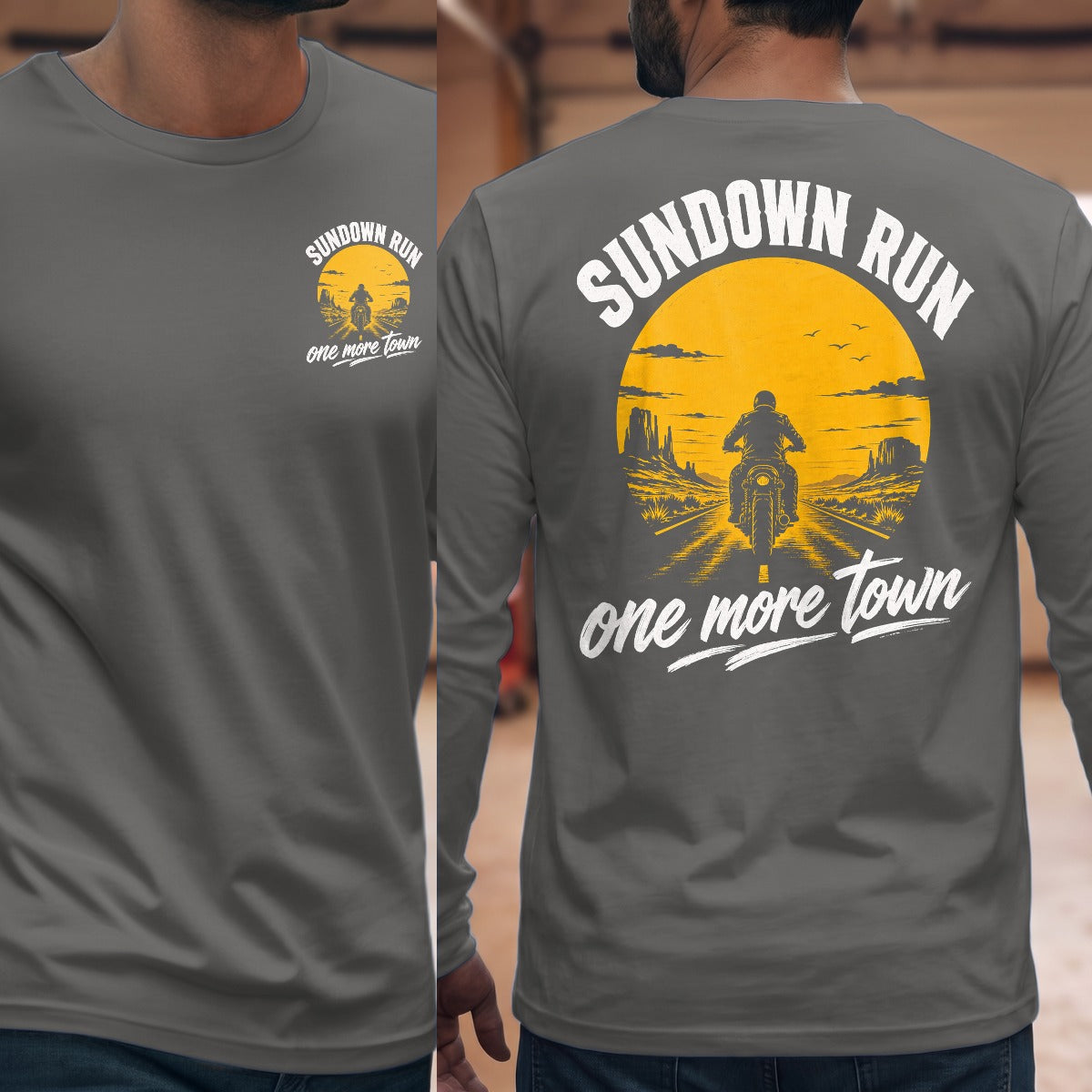 Graphite Heather | Front & Back