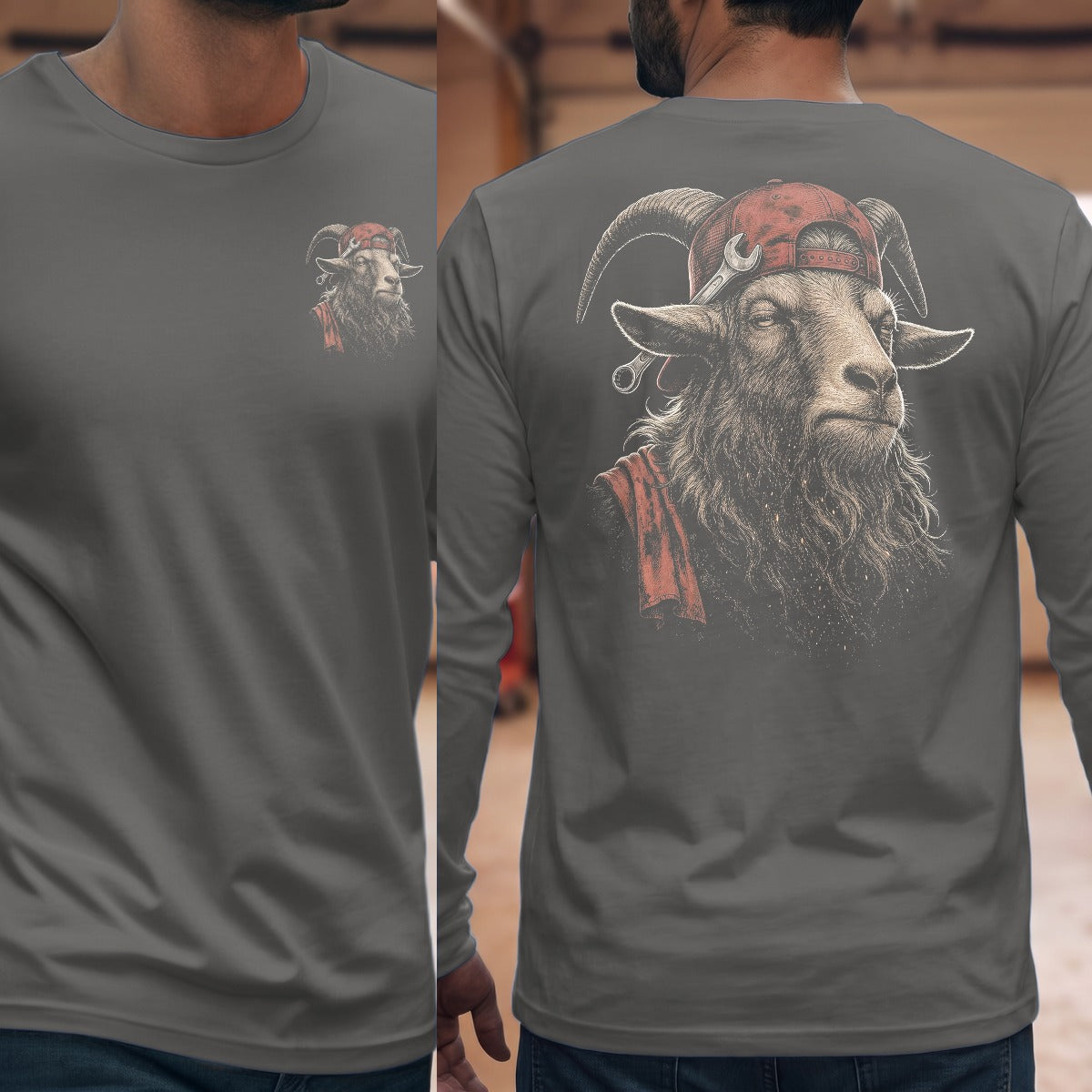 Graphite Heather | Front & Back