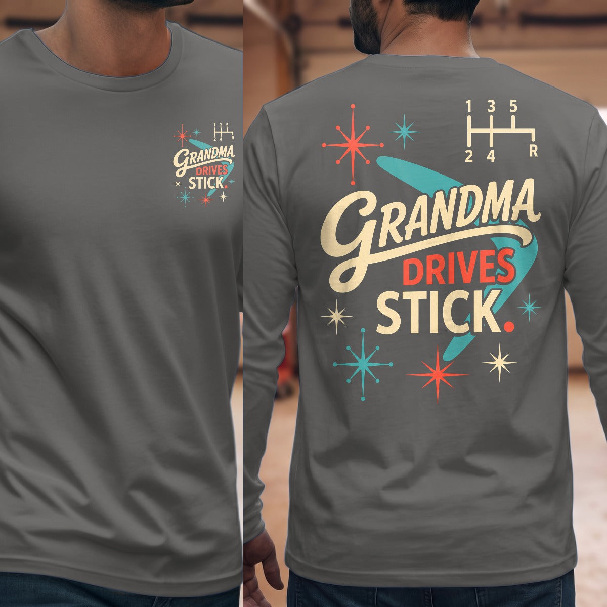 Graphite Heather | Front & Back