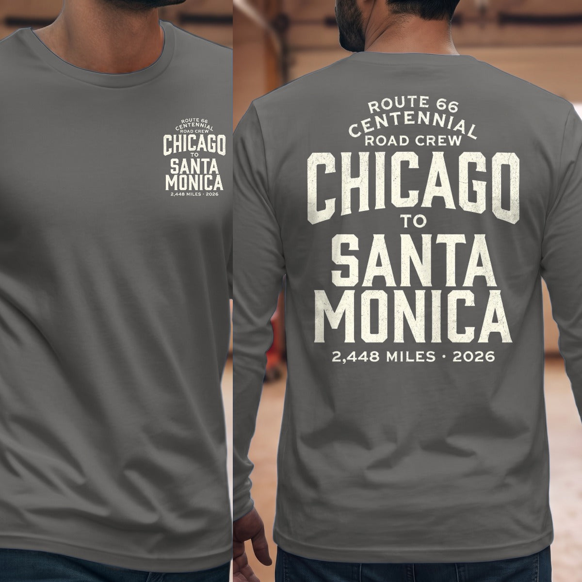 Graphite Heather | Front & Back
