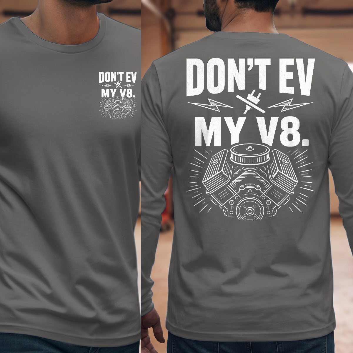 Graphite Heather | Front & Back