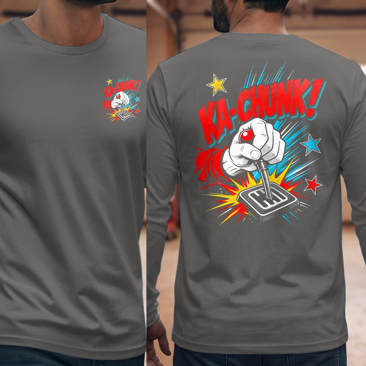 Graphite Heather | Front & Back