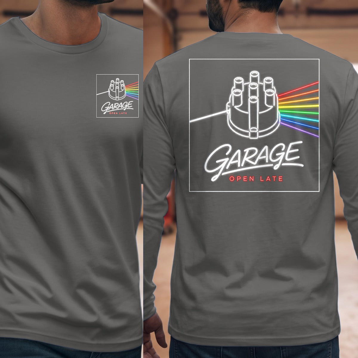Graphite Heather | Front & Back