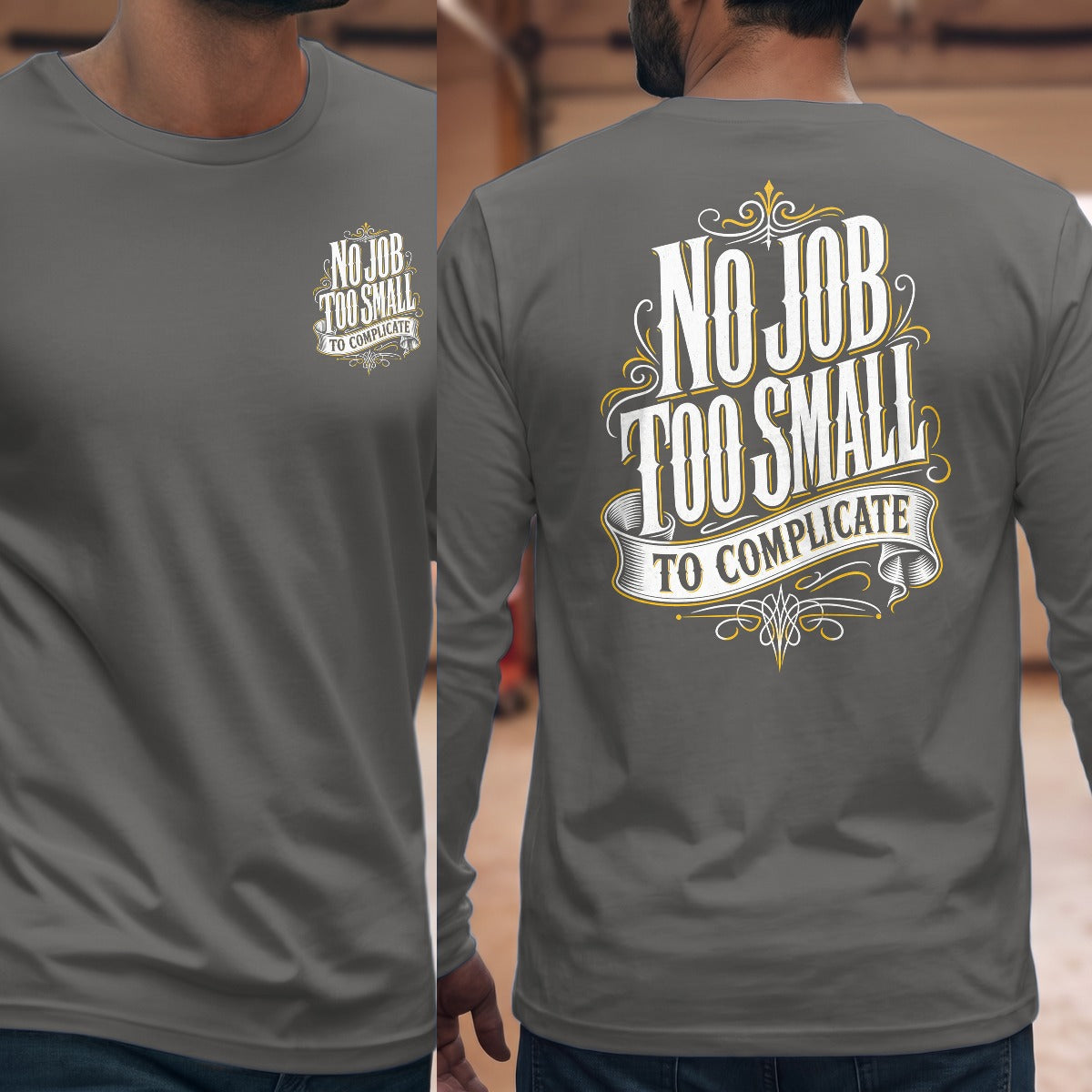 Graphite Heather | Front & Back