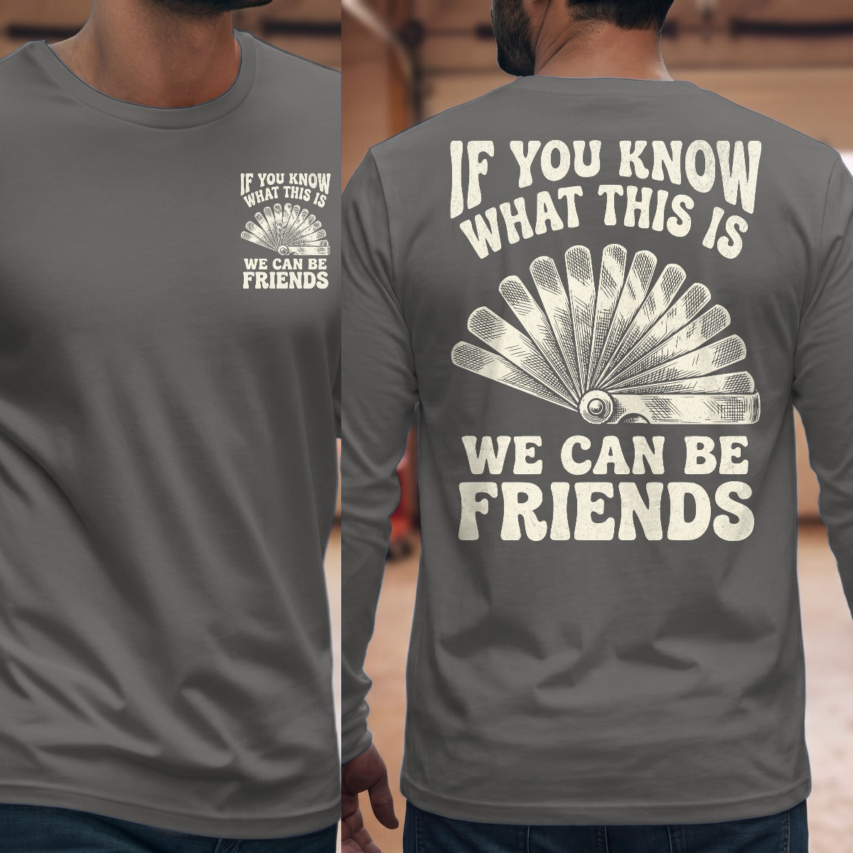 Graphite Heather | Front & Back