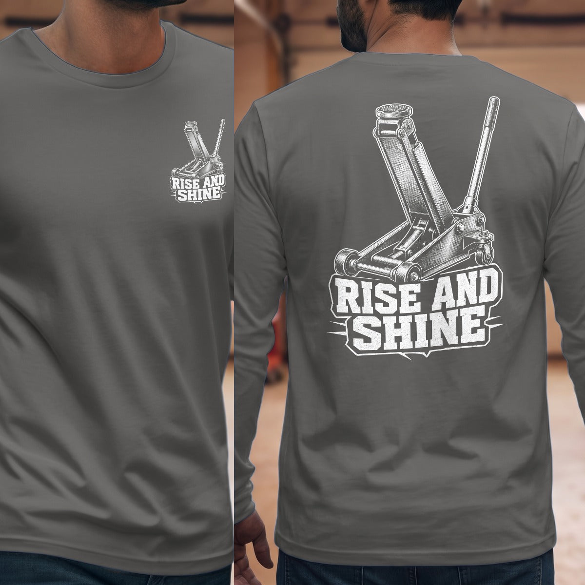 Graphite Heather | Front & Back