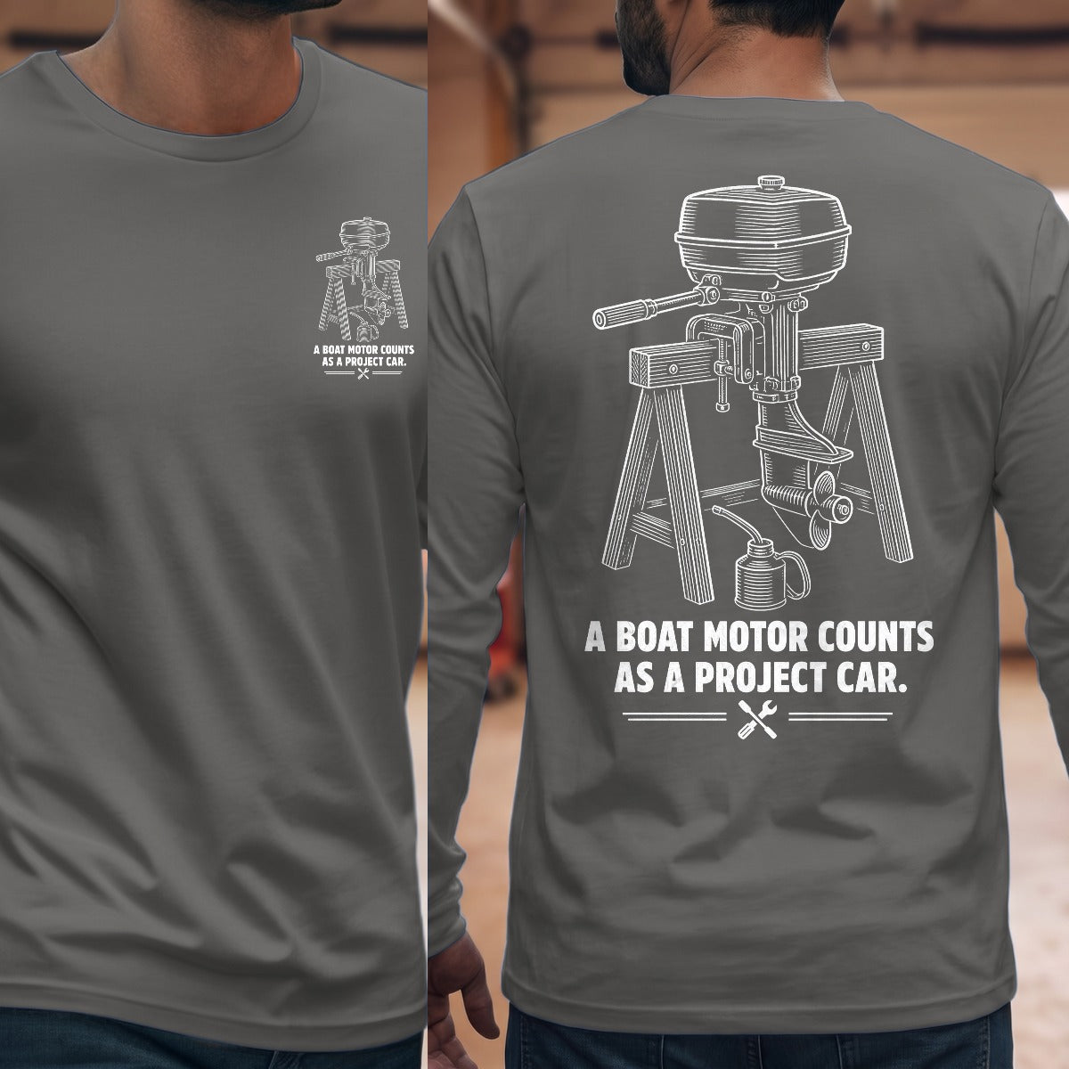 Graphite Heather | Front & Back